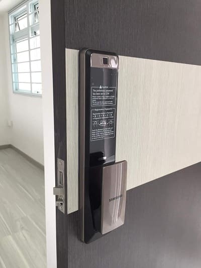 Khoá Samsung SHP DP609 lắp đặt tại công trình căn hộ chung cư Mullberry Land